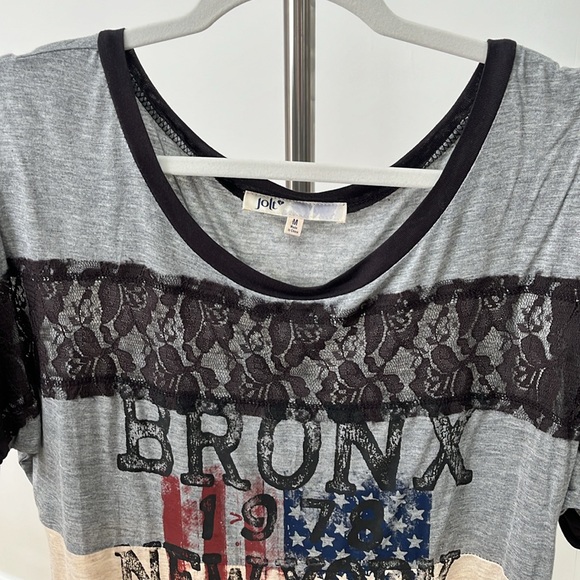 Bronx New York 1978 Short Sleeve embellished top - Picture 4 of 9